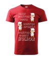 t-shirt lekarz, prezent dla medyka, czerwona
