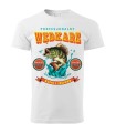 biały tshirt dla wędkarza