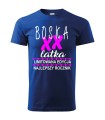 Tshirt w kolorze niebieskim z nadrukiem Boska latka limitowana edycja najlepszy rocznik