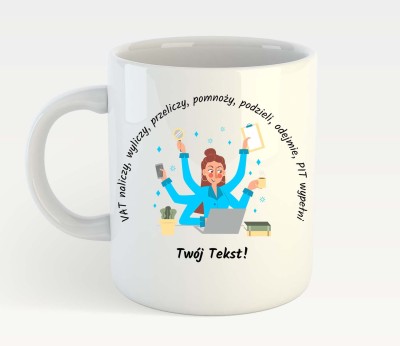 Kubek ceramiczny na dzień księgowej