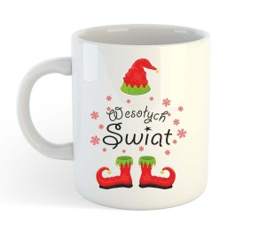 Kubek Wesołych Świąt 'elf'