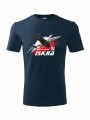 Granatowy t-shirt z motywem patriotycznym 'iskra'