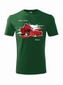 Ciemnozielona koszulka z patriotycznym symbolem kombajn
