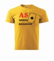 pomysł na prezent dla Twojego dziadka - żółty t shirt z nadrukiem as wśród dziadków